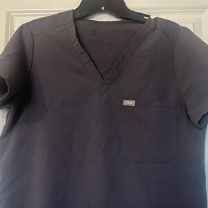 Catarina One-Pocket Scrub Top S color charcolar